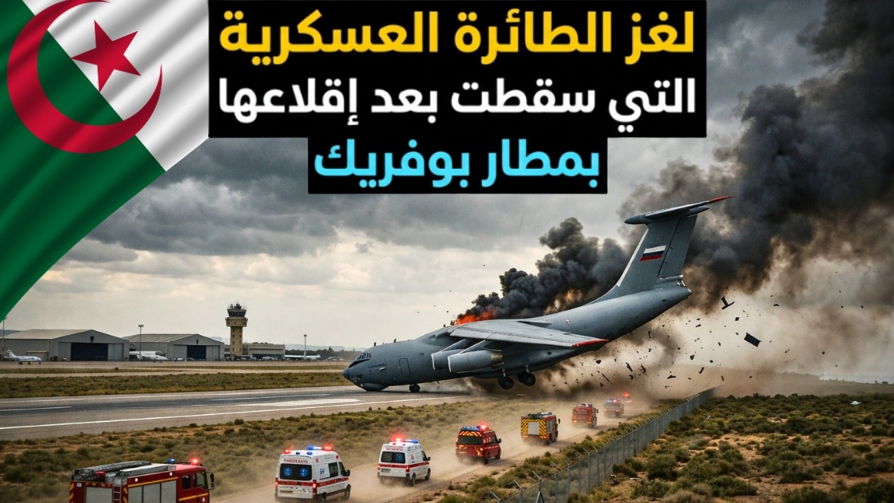 لغز الطائرة العسكرية التي سقطت بعد إقلاعها بمطار بوفريك