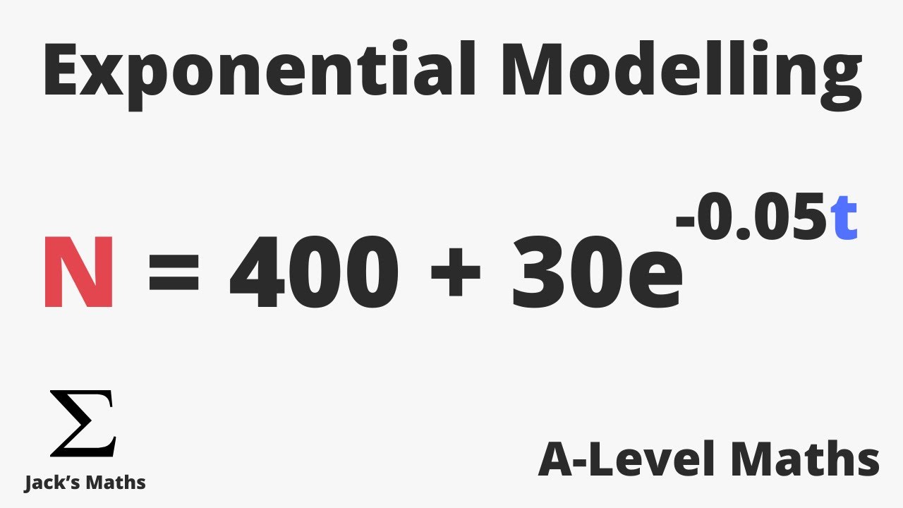 Exponential Modelling (Exponentials & Logarithms 10) | A-Level Maths