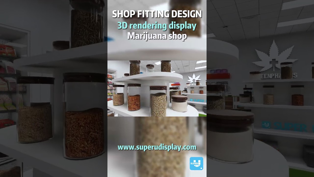 Marijuana shop 3D design |#marijuana #marijuanashop