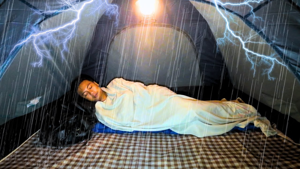 🌧️VERY BAD WEATHER‼️ CAMPING IN HEAVY RAIN, BEST AND CRAZY
