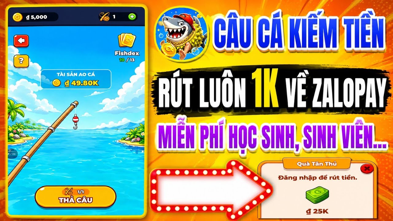 OcenanMates 2026 | Review Ứng Dụng C&acirc;u C&aacute; Kiếm Tiền Mới | Hướng Dẫn Chơi, Nhận Thưởng & R&uacute;t Tiền