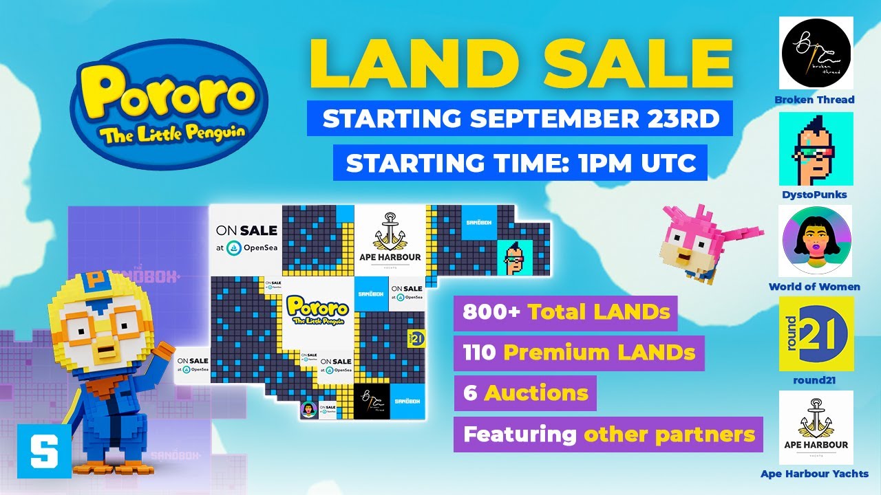 Pororo & Friends LAND Sale - The Sandbox