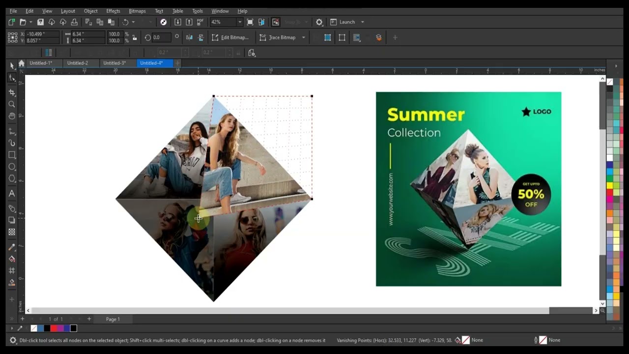 Как создать шаблон дизайна корпоративного флаера с помощью Coreldraw