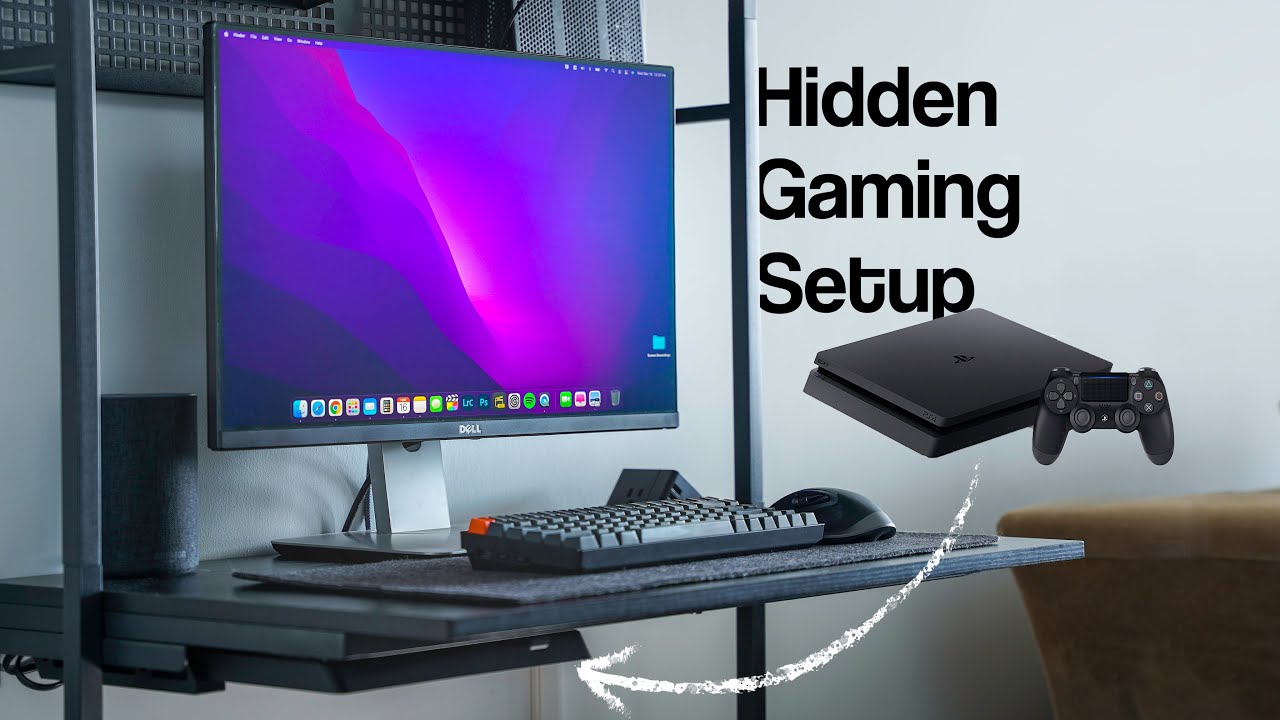 My Stealth Gaming Desk Setup | Console & Mac