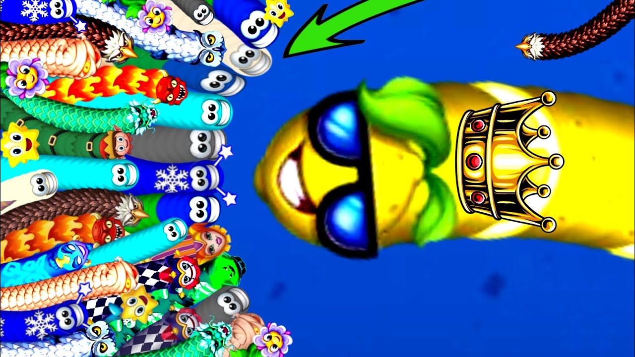 🐍WORMSZONE.IO / Snake Top 01/#ep16  gameplay video/#wormszone#snake #gaming #snakegame