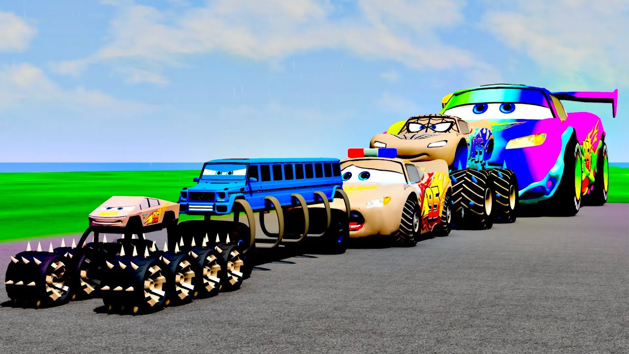 Big & Small Telegram  @mCqueen_drive Vs Thomas Train The Tank Engine Vs Portal Vs Cars_Beamng.drive