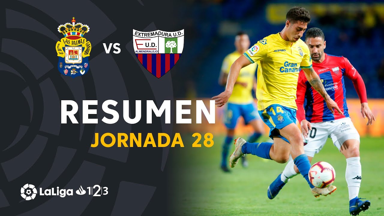Resumen de UD Las Palmas vs Extremadura UD (1-1)