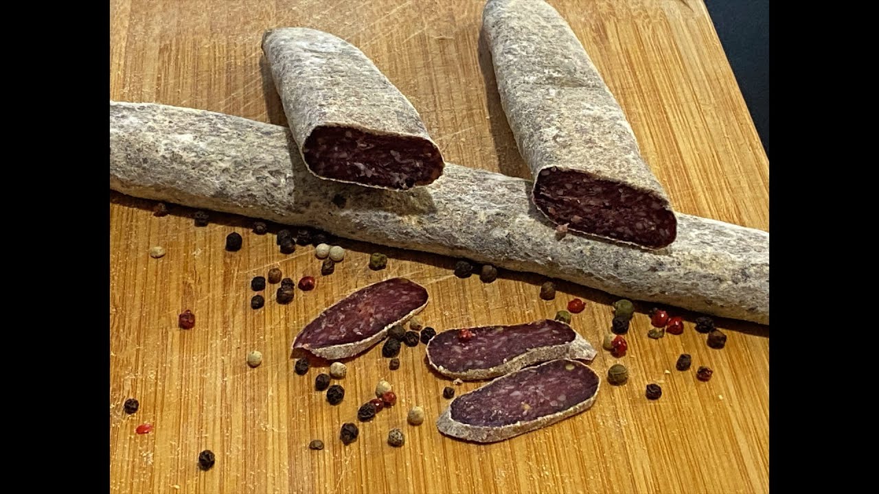 selbstgemachte Salami ohne Darm