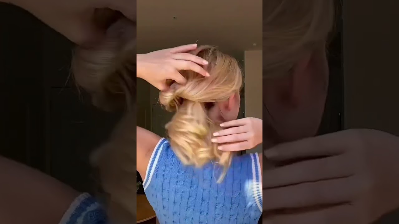 cute and easy hairstyle idea🫶🏼 #hair #school #shorts