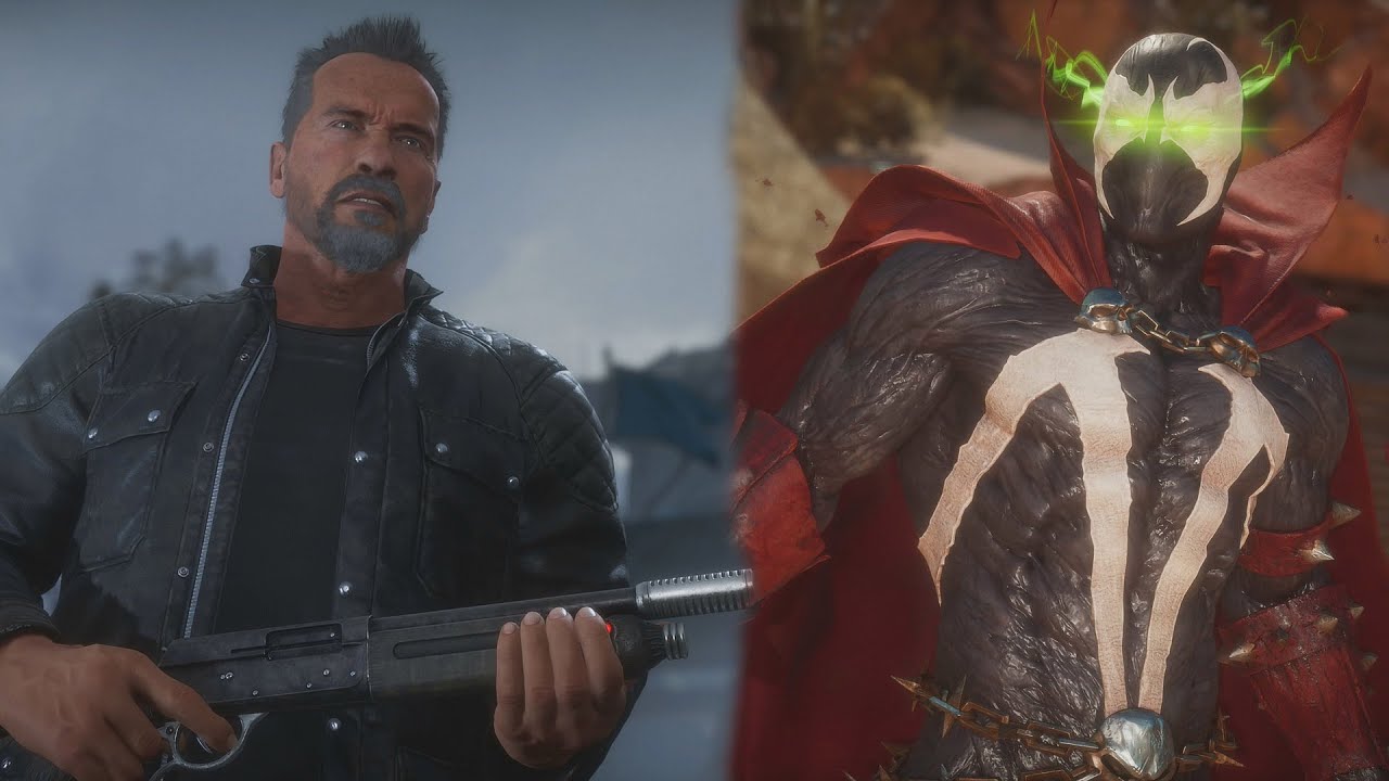 The Terminator Vs Spawn | All Intro/Interaction Dialogues - Mortal Kombat 11