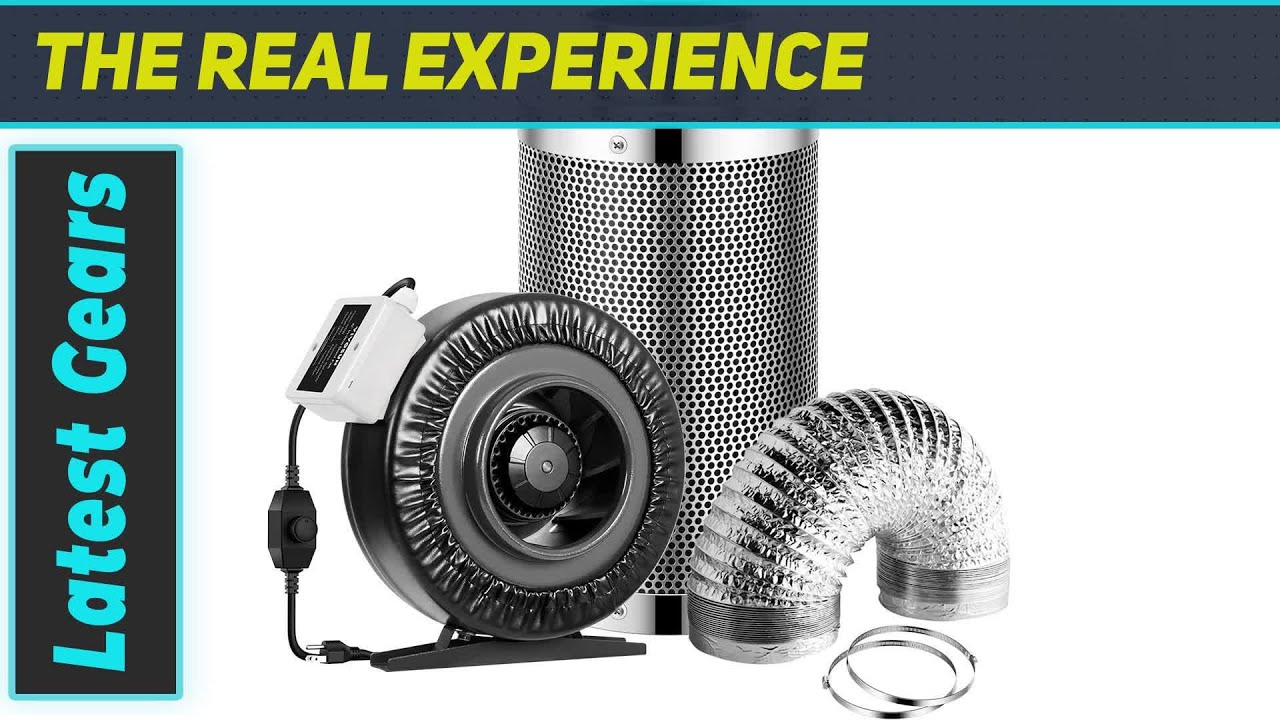 VIVOSUN 6 Inch Inline Fan with Carbon Filter Combo - Ultimate Grow Tent Ventilation!