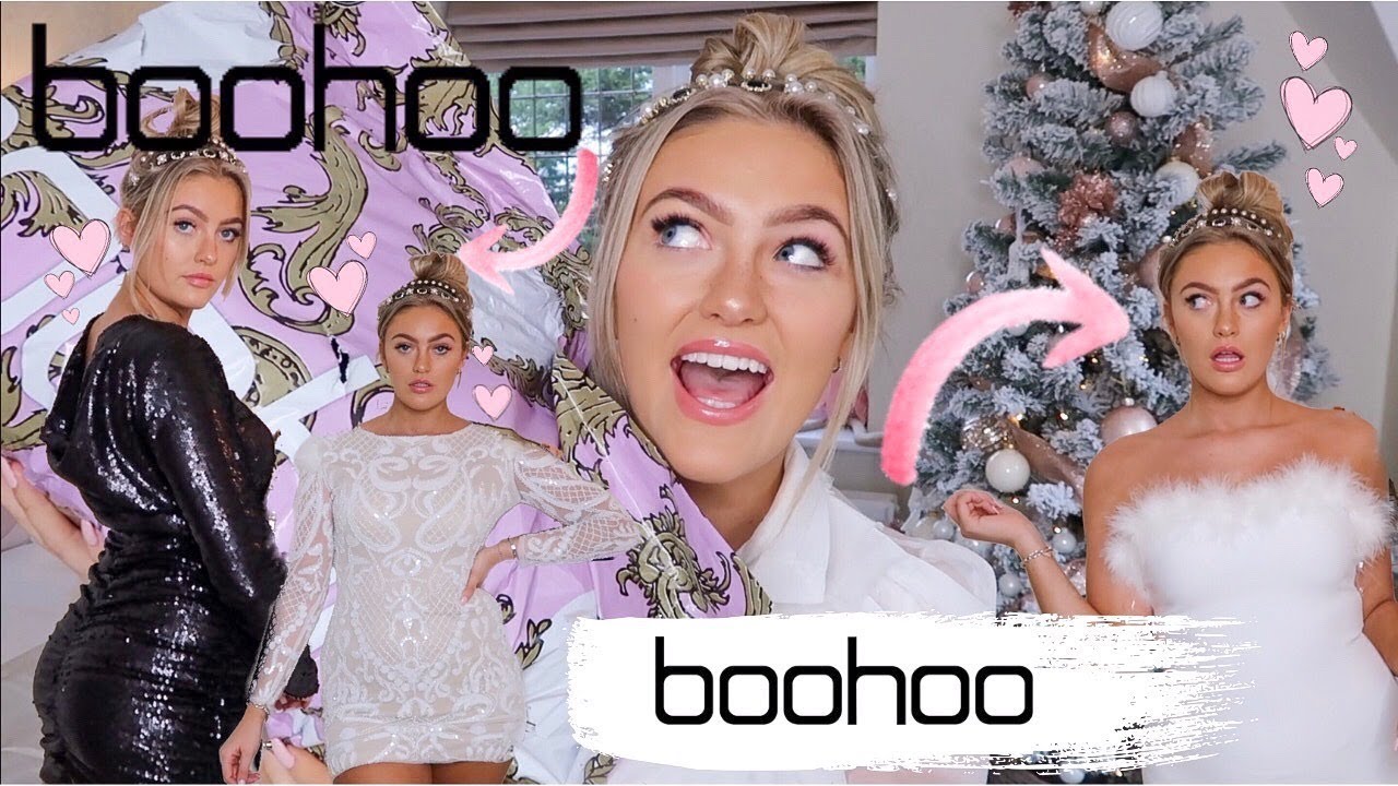 HUGE BOOHOO TRY ON HAUL!!! CHRISTMAS & NEW YEARS EVE / FESTIVE DRESSES!! ad