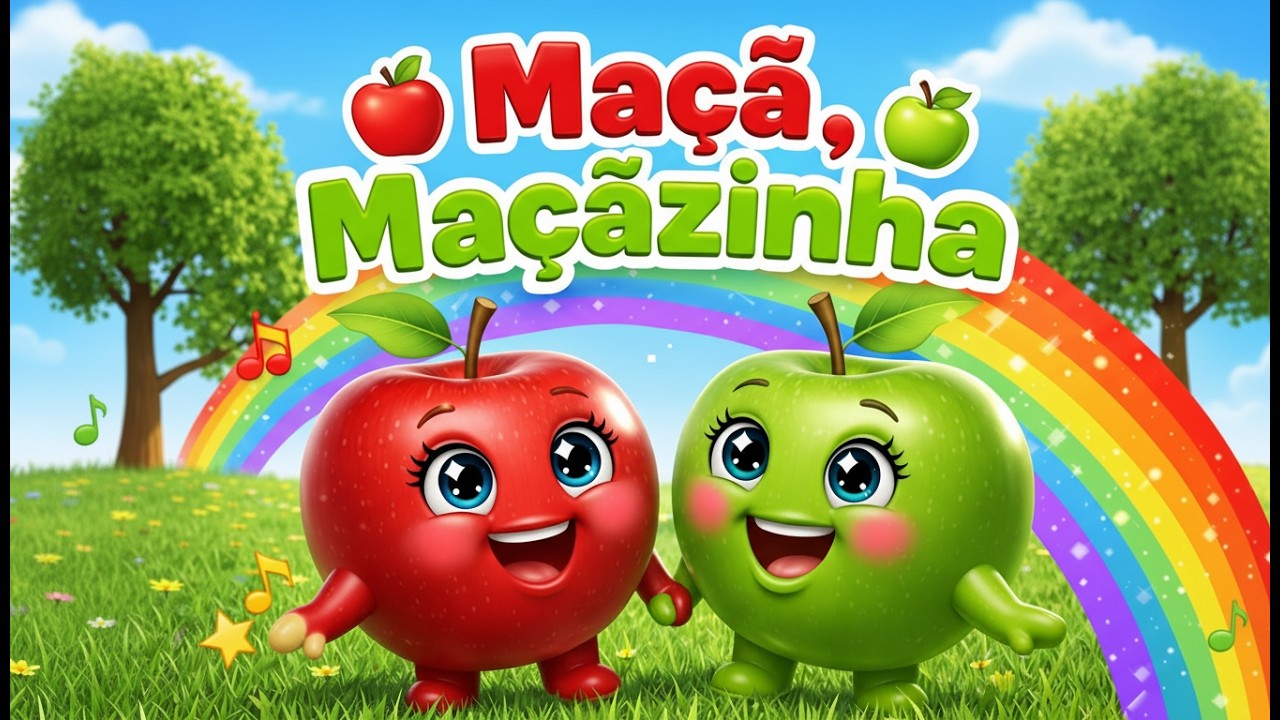Maçã, Maçãzinha | Música Infantil Divertida e Fofa | Frutas Divertidas