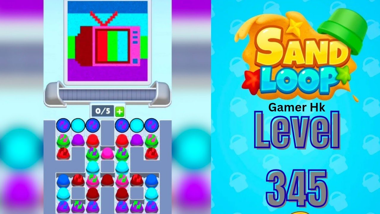 Sand loop level 345 hard level Walkthrough Solution 