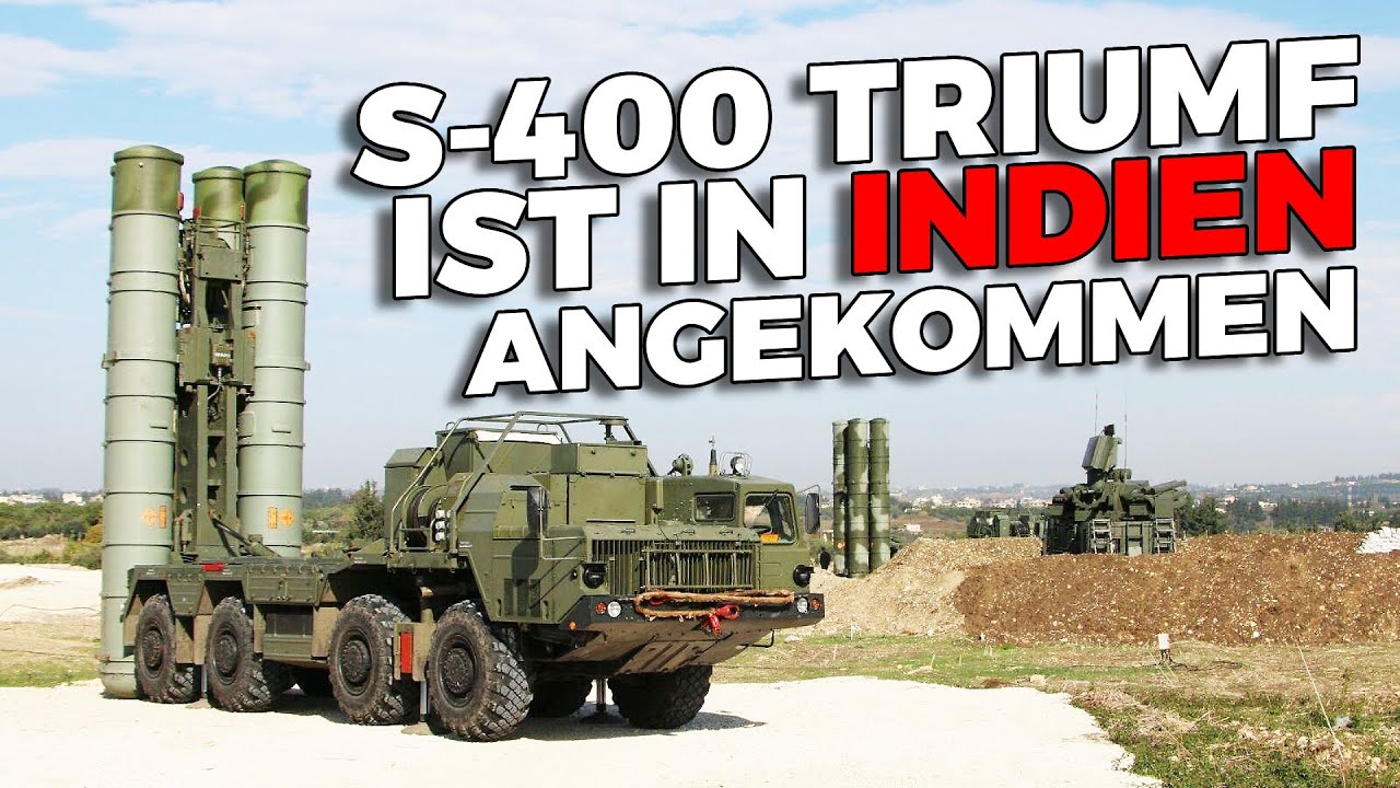 Das russische Boden-Luft-Raketensystem S-400 Triumf ist erstmals in Indien gesichtet worden