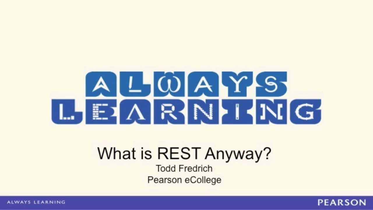 Intro to REST (aka. What Is REST Anyway?)