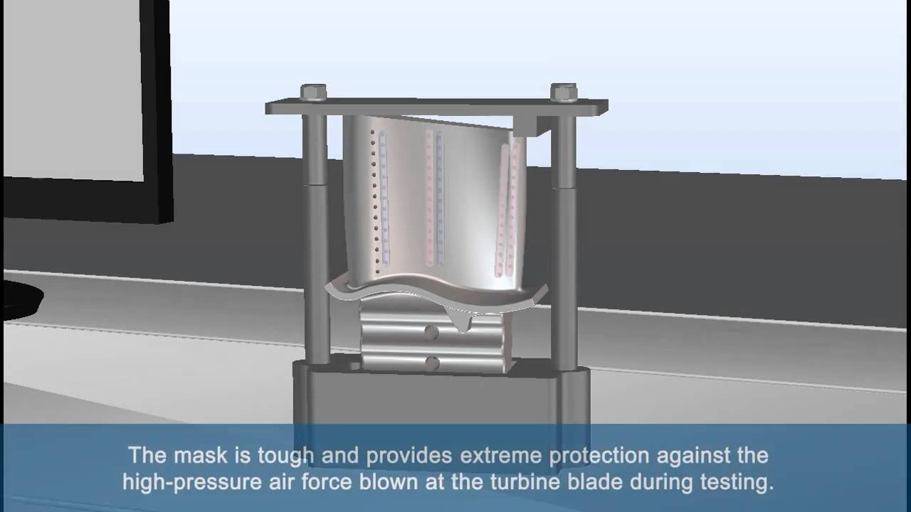 Masking Resin Protects Turbine Blade During Air Flow Testing