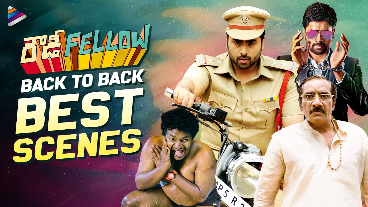 Rowdy Fellow Back To Back Best Scenes | Nara Rohit | Vishakha Singh | Rao Ramesh | Comedian Satya