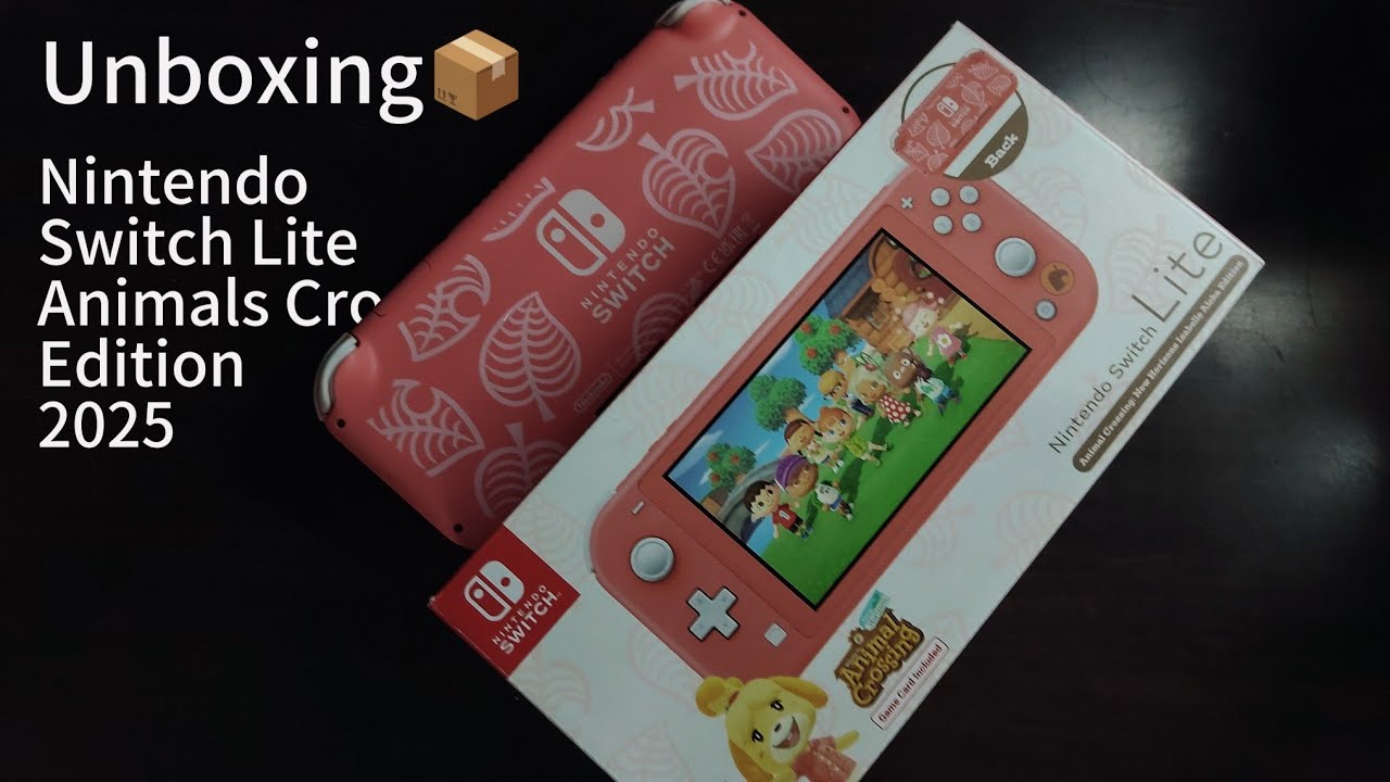 [Unboxing📦] Nintendo Switch Lite Animal Crossing Edition (Coral Pink) 🌸✨
