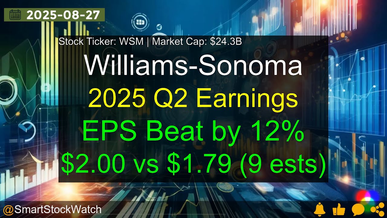 Williams-Sonoma (WSM|$24.3B) - 2025 Q2 Earnings Analysis