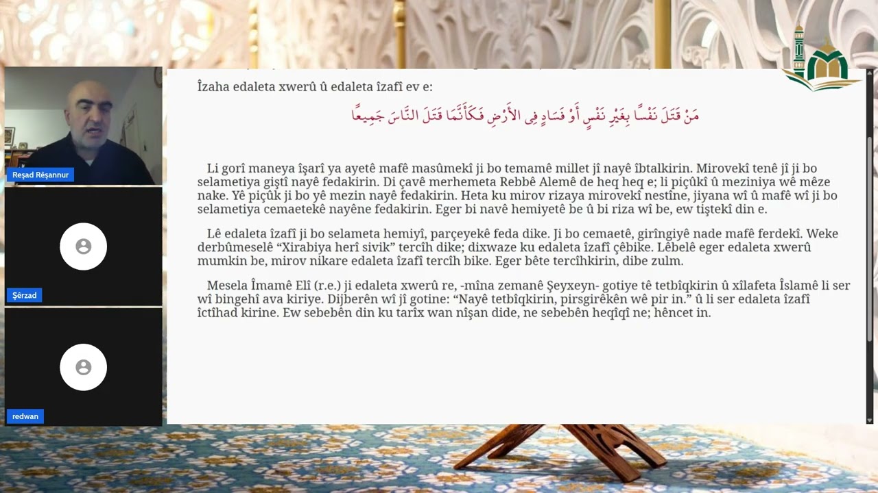 90.Dersên Rêbera Heyatê ( R.NUR):Dİ ROJA ME DE ZİHNÎYETA YEZÎDÊN MEL'UN