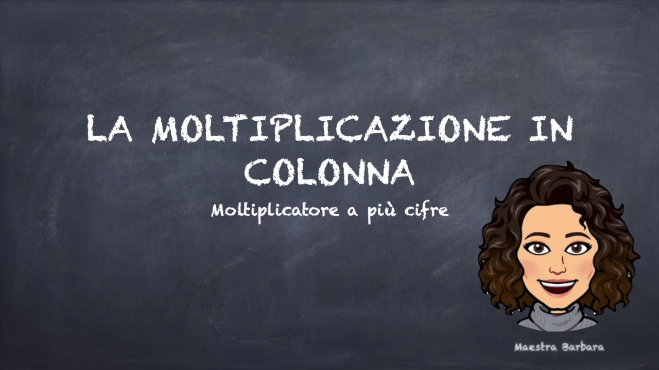 LA MOLTIPLICAZIONE IN COLONNA - con moltiplicatore a pi&ugrave; cifre.