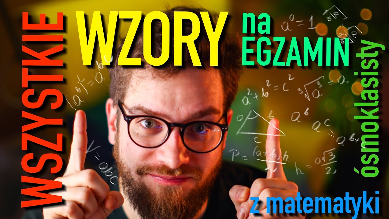 Wszystkie WZORY na egzamin ÓSMOKLASISTY z MATEMATYKI w 2023❗️MUSISZ je ZNAĆ❗️
