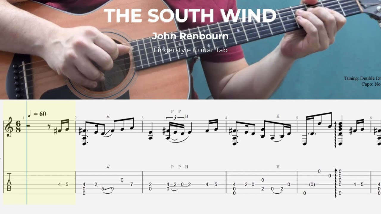 The South Wind (John Renbourn) | Fingerstyle Guitar TAB