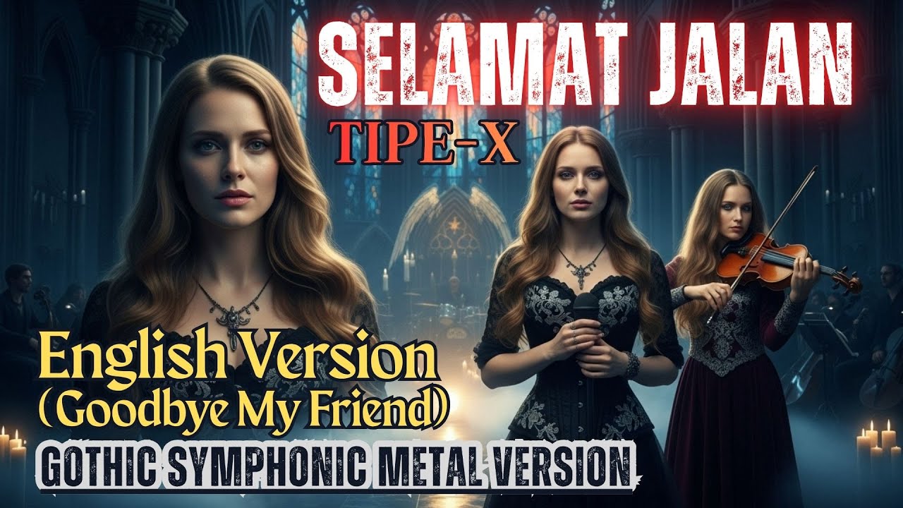 Cover Paling Megah! 🎵 Selamat Jalan (English Version) 🔥 dlm Balutan Gothic Symphonic Rock |Tipe-X