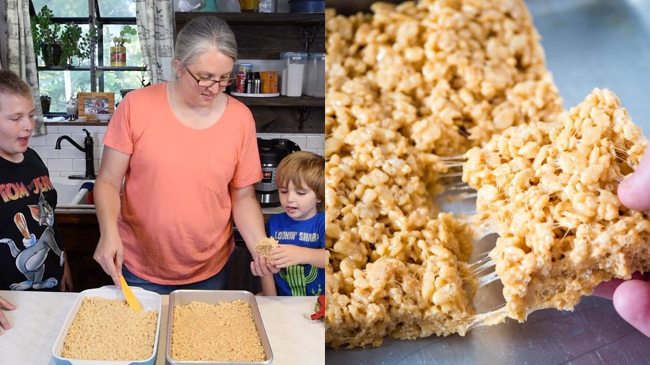 How to Make the Best RICE KRISPIE Treats (and PEANUT BUTTER Rice Krispie Treats Too!)