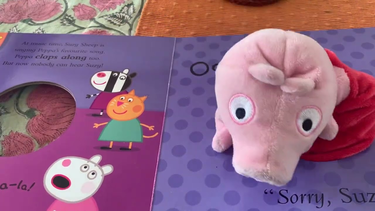 Peppa pig @saumyazreadingnook #puppet book #bedtimestories #englishspeaking #childrensbooks