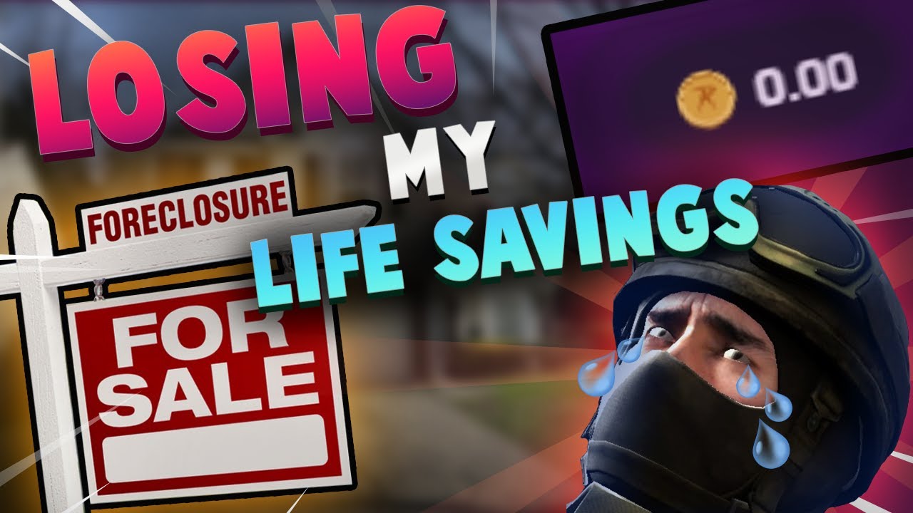 LOSING MY ENTIRE LIFE SAVINGS | CSGOROLL gambling | AnoN