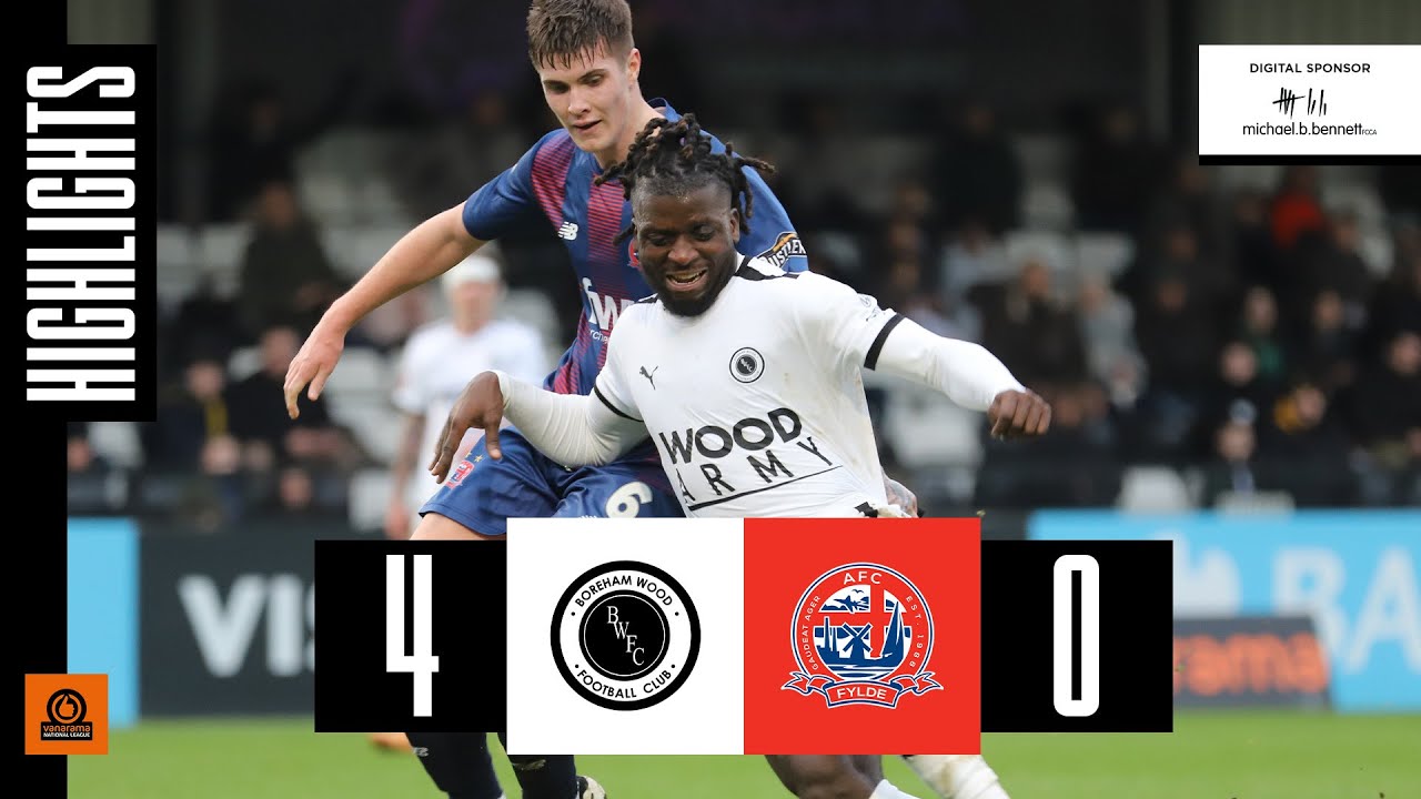 HIGHLIGHTS | Boreham Wood v AFC Fylde (H) | 24th February 2024