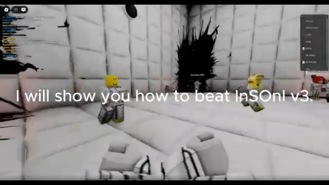 How to beat InSOnI v3 (Roblox) i beated it for first time