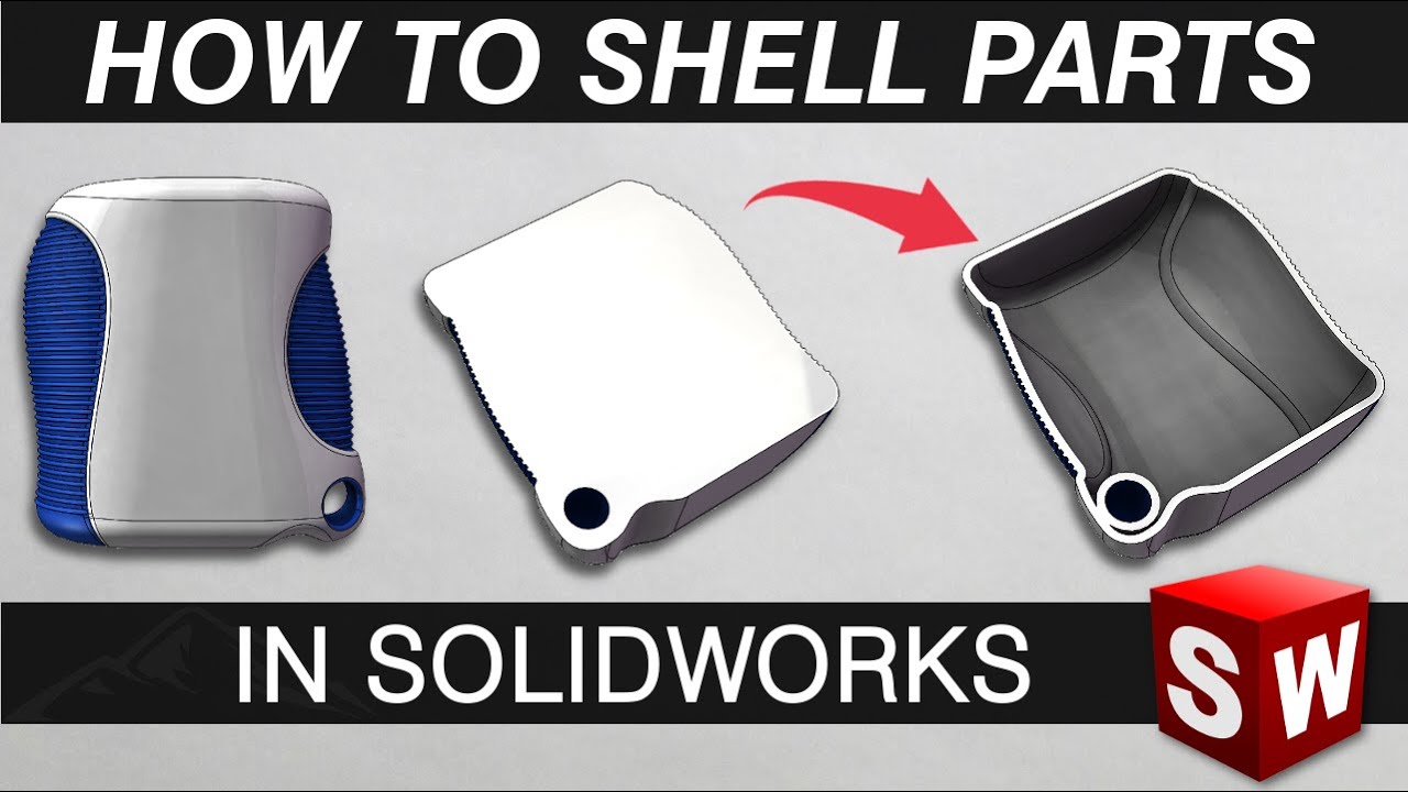How to shell parts in solidworks