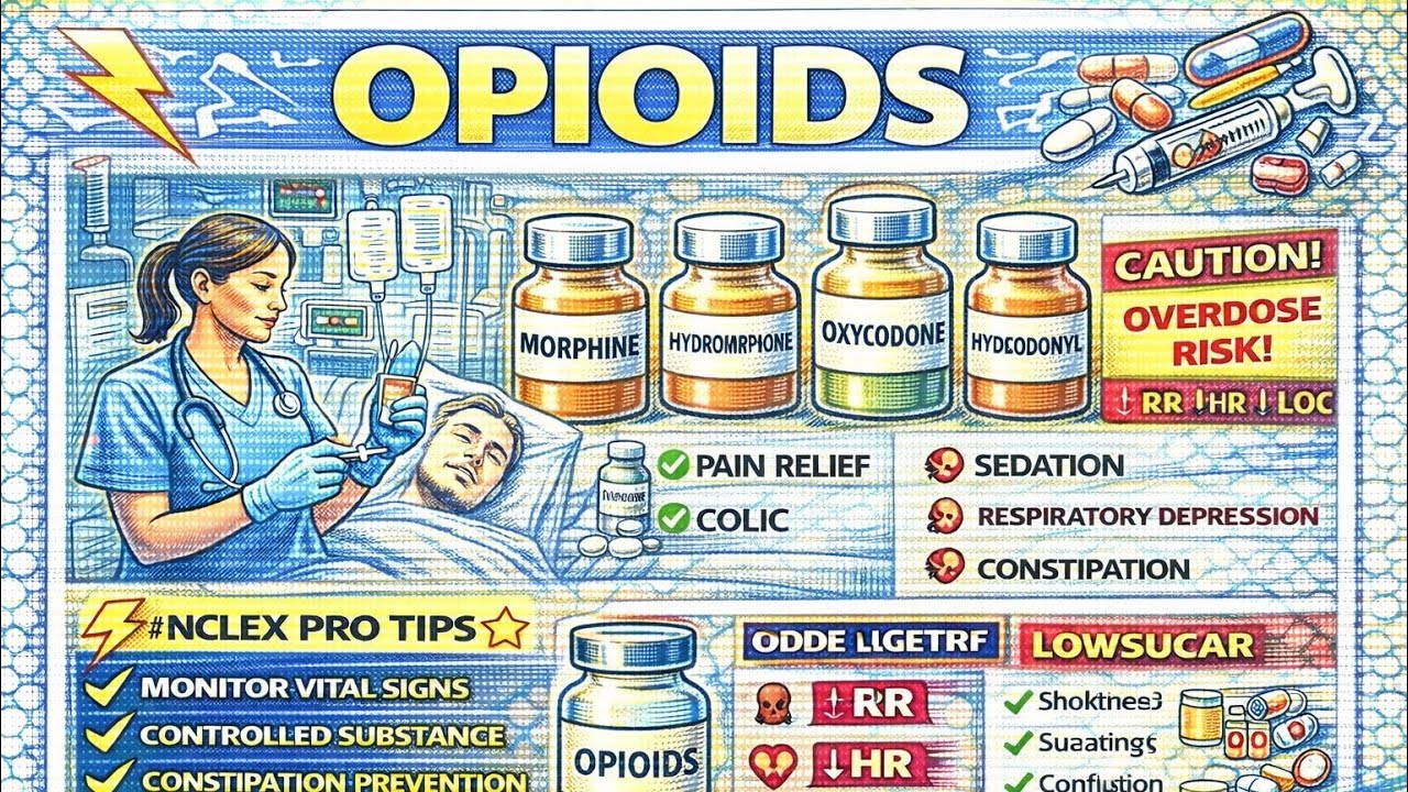 Opioids Made Simple | Morphine, Fentanyl, Codeine | Side Effects, Antidote, NCLEX Tips