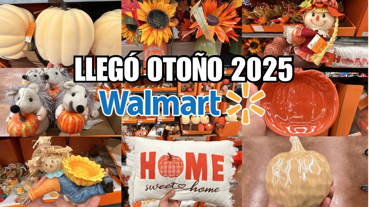 ‼️DECORACIÓN DE OTOÑO 2025🍁Llegó el OTOÑO A WALMART🎃Novedades de HALLOWEEN y MÁS
