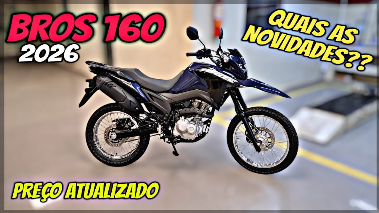 BROS 160 CBS AZUL 2026, O QUE MUDOU??