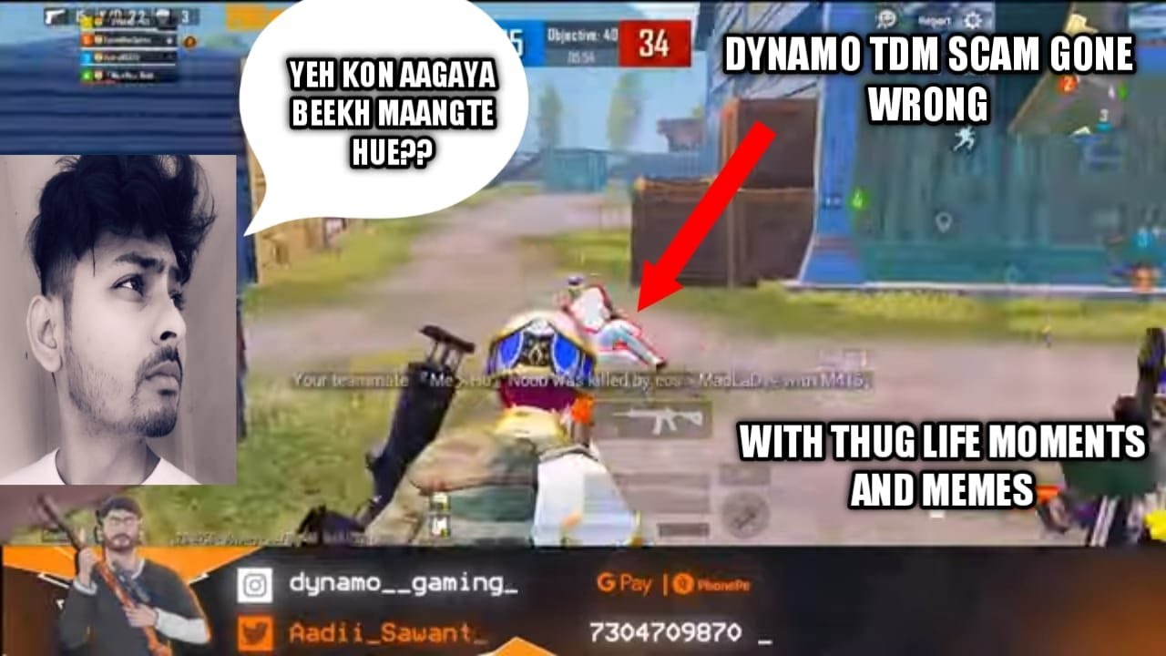 DYNAMO TDM SCAM GONE WRONG│WITH THUGLIFE MOMENTS AND MEMES