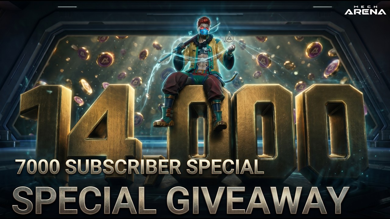 14,000 A-Coins FOR FREE | 7000 Subscriber Special Giveaway | Mech Arena |