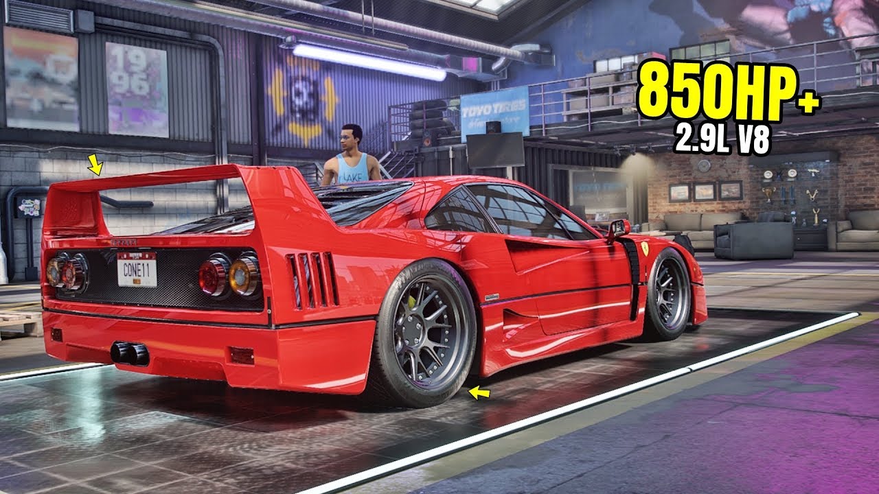 Need for Speed Heat Gameplay - 850HP+ FERRARI F40 Customization | Max Build