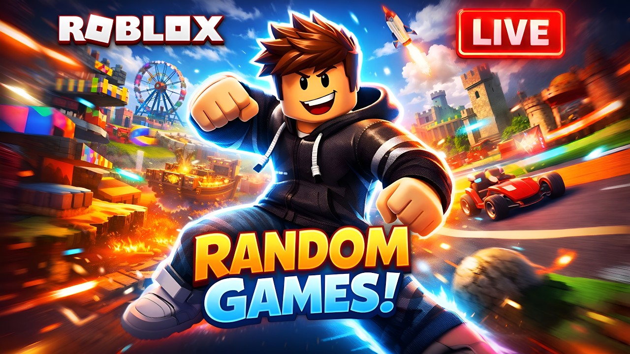🔥 ROBLOX RANDOM GAMES LIVE 😱 | Unexpected Fun & Chaos!