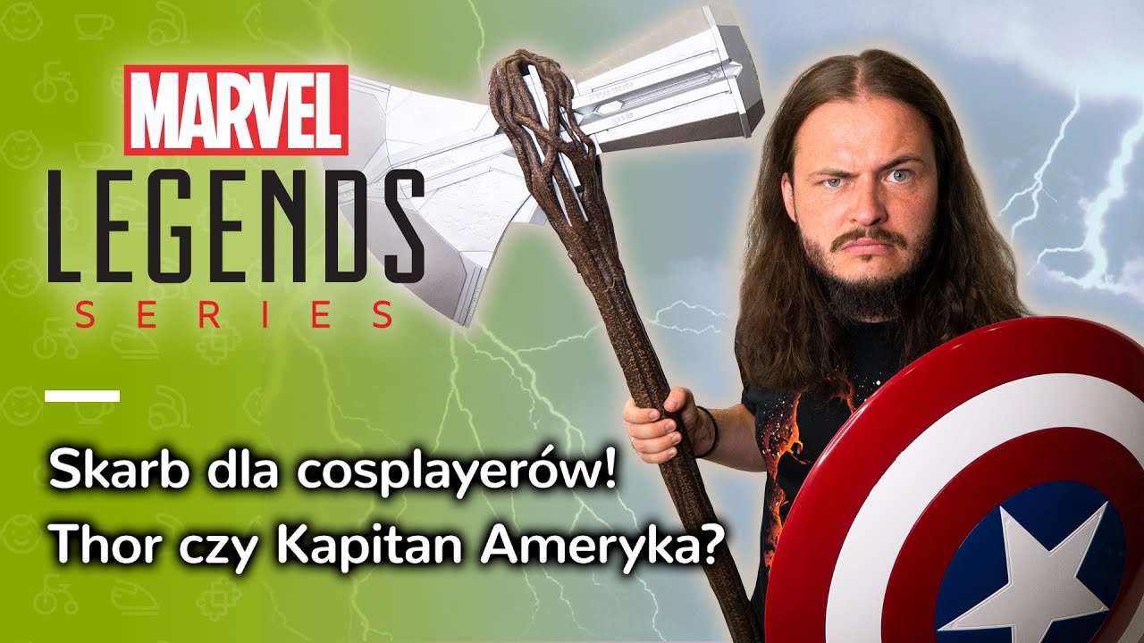 ⚡STREFA FANÓW ⚡ Topór THORA i tarcza KAPITANA AMERYKI ⚡ @karolhutson