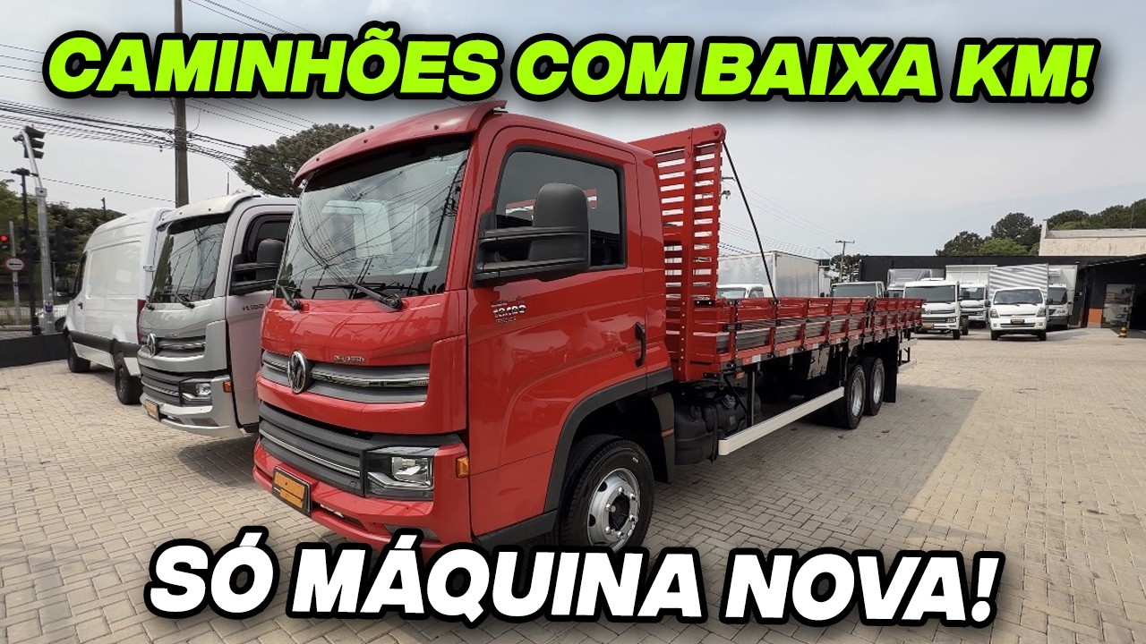 Caminhões com baixa KM – prontos pra trabalhar e faturar