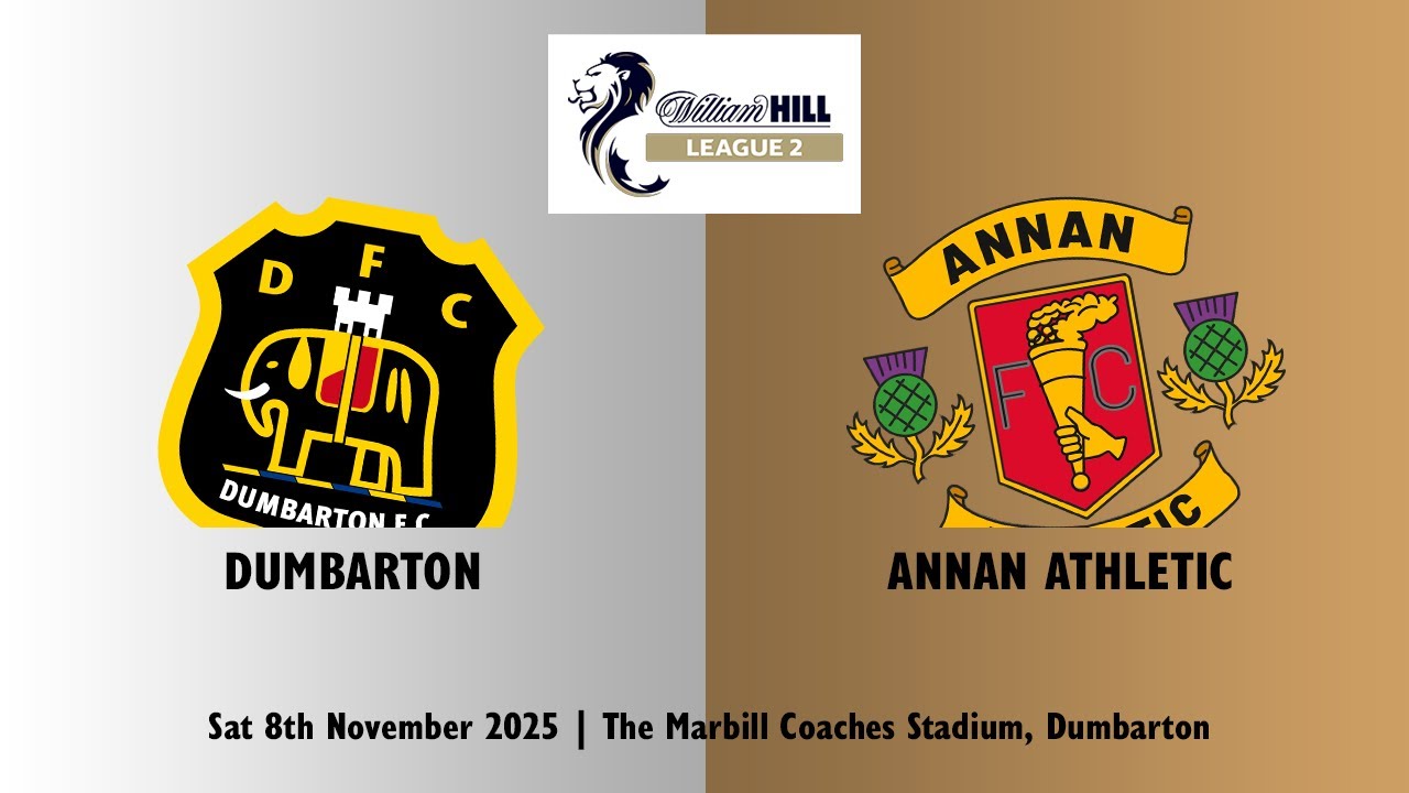 Dumbarton v Annan Athletic | Sat 8th November 2025 | William Hill League 2 | SonsPlayer Highlights