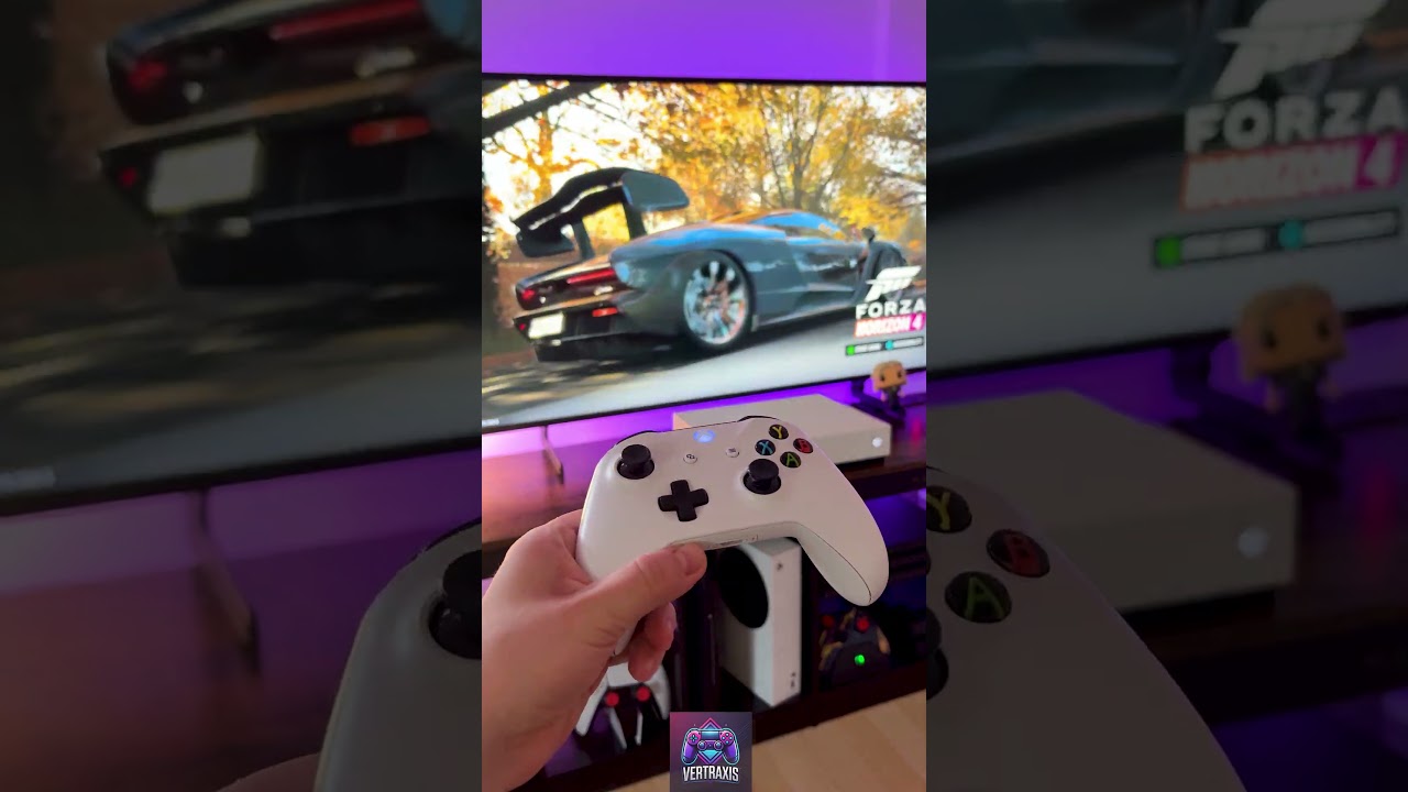 Playing Forza Horizon 4 on Xbox One S in 2025
