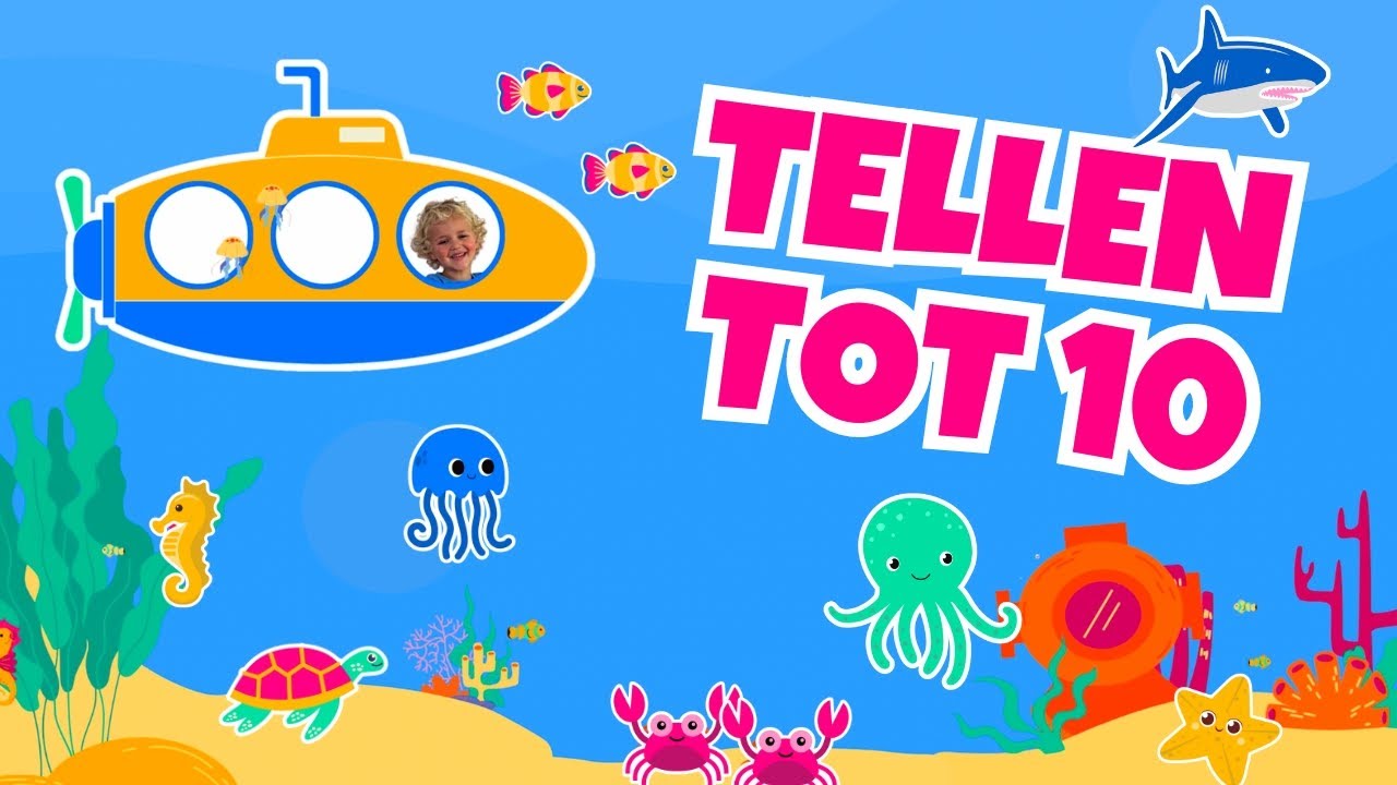Leren tellen tot 10 | Nederlands | van 1 tot 10 | voor peuters en kleuters