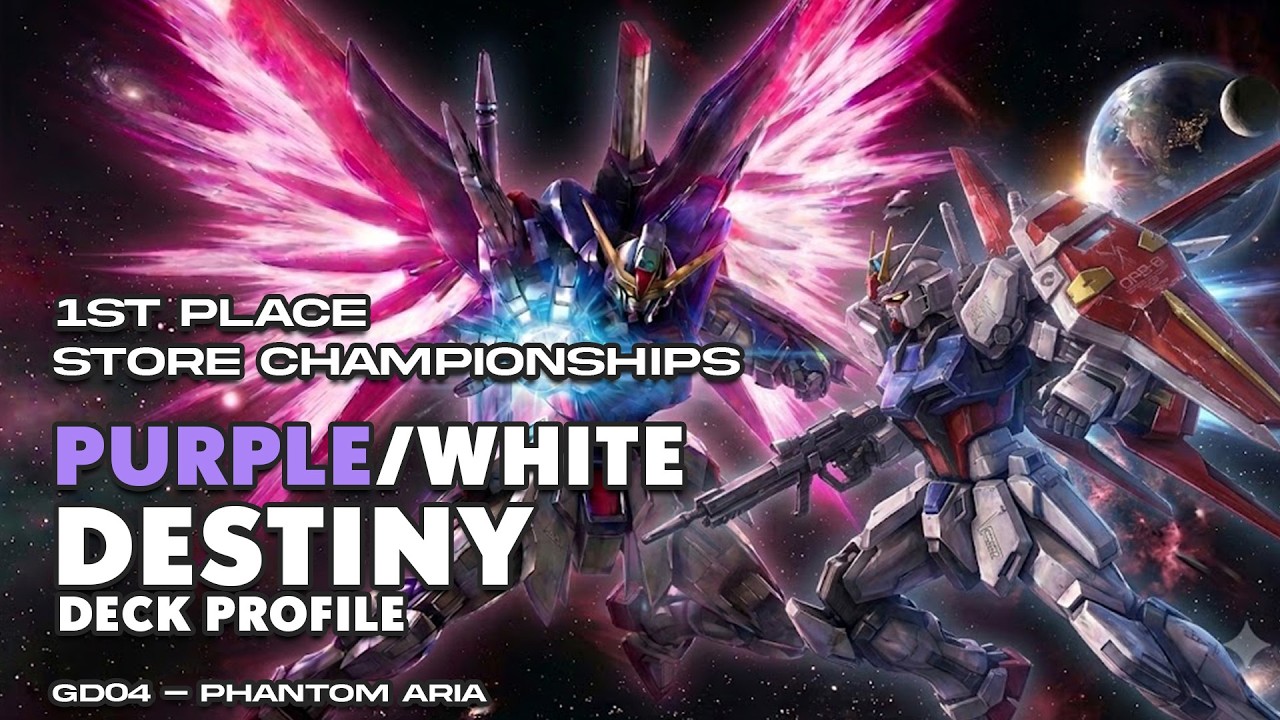 1st Place Store Championship Deck Profile | Purple/White Destiny | Gundam TCG