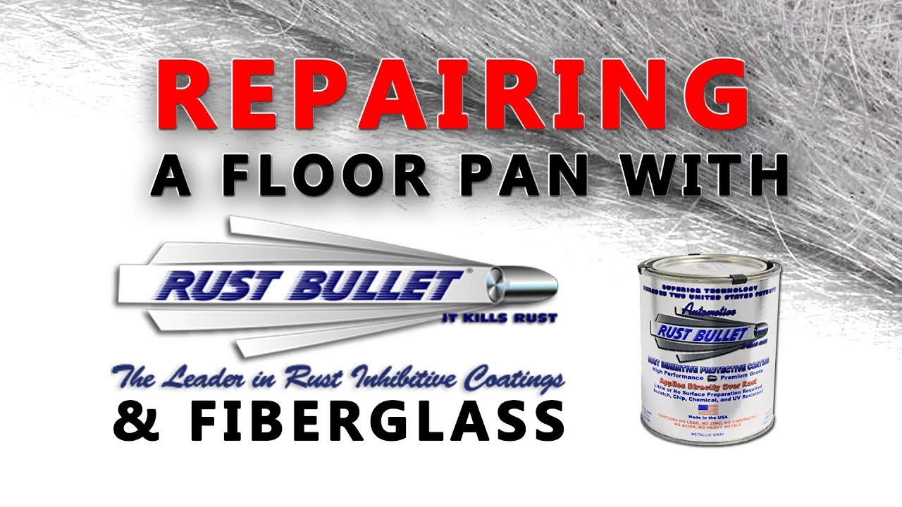 Repairing the Floor Pan with Rust Bullet and fiberglass on a 1979 Toyota pickup mini cruiser