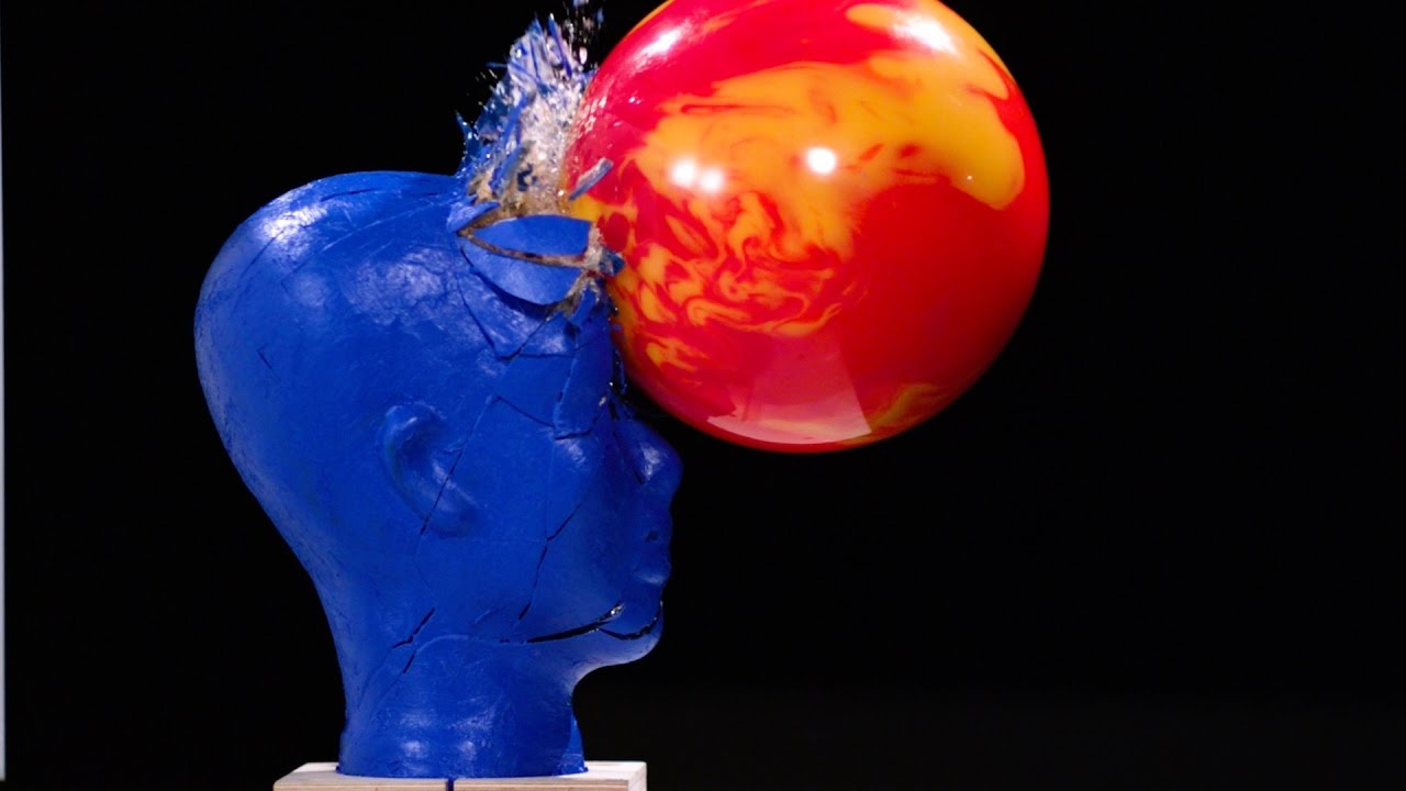 Bowling in Slow Motion with Blue Man Group - The Slow Mo Guys